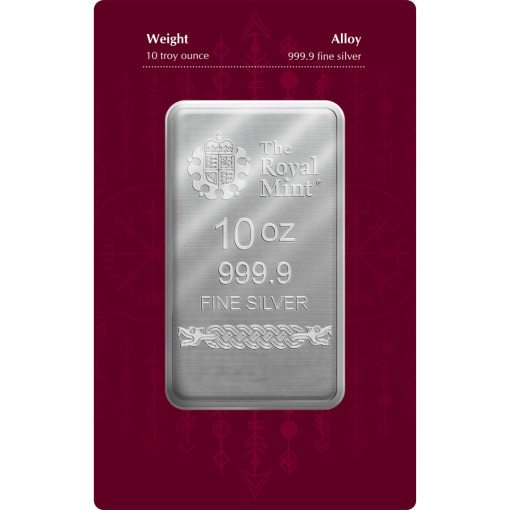 2024年 (新品) イギリス「オーディン」純銀 10オンス バー - 画像 (2)