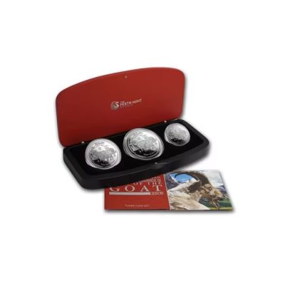 2015 (New) Australian Year of the Goat Lunar Silver Proof Coin Set