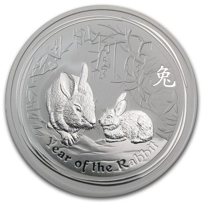 2011 (New) Australian Year of the Rabbit Lunar Silver 2 oz Coin