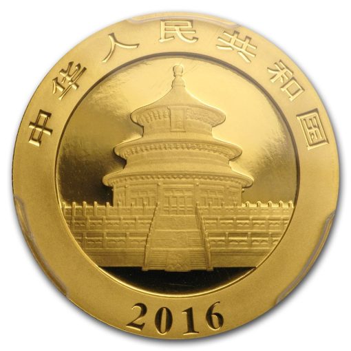 【3日以内に発送】2016年 (新品) 中国「パンダ」純金 15グラム 金貨 PCGS MS70 - 画像 (3)
