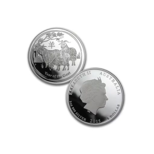 2015 (New) Australian Year of the Goat Lunar Silver Proof Coin Set - Image 3