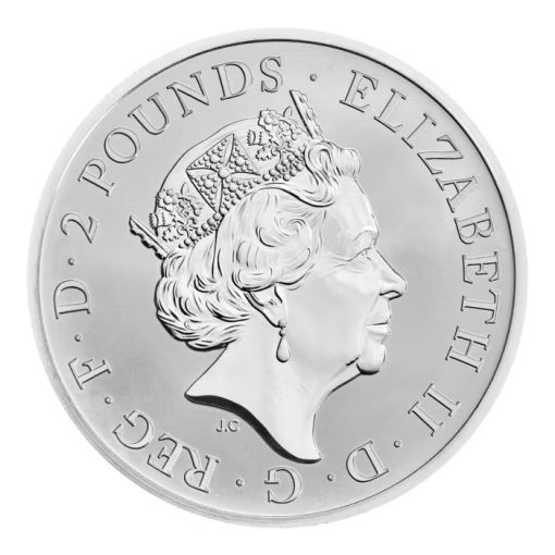 2022 (New) Great Britain The Royal Tudor Beasts The Seymour Panther Silver 1 oz Proof & Reverse Proof Coin Set - Image 5