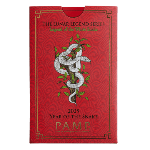 2025 (New) Pamp Swiss Legend of the White Snake Lunar Snake Gold 5 gram Bar - Image 5
