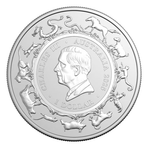 2025 (New) Australian Lunar Year of the Snake RAM Silver 1 oz Coin - Image 2
