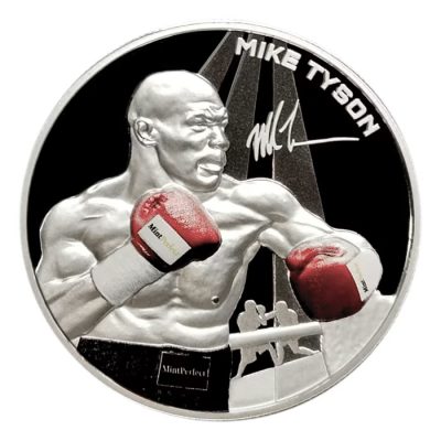 2024 (New) Samoa Mike Tyson Silver 1 oz Color Proof Coin