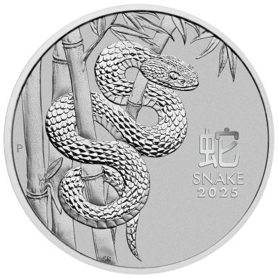 2025 (New) Australian Year of The Snake Lunar Platinum 1 oz Coin