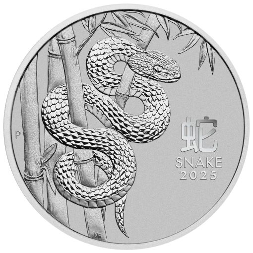 2025年 (新品) オーストラリア「 干支 十二支・巳年 蛇年」純プラチナ 1オンス プラチナ貨