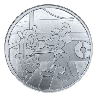 (New) Steamboat Willie Silver 1 oz Round