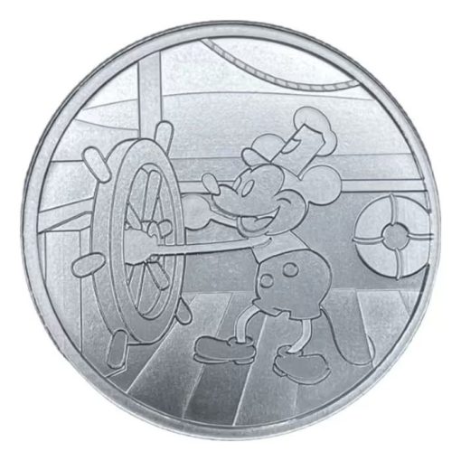 (New) Steamboat Willie Silver 1 oz Round