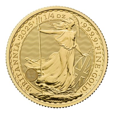 2025 (New) Great Britain Britannia Gold 1/4 oz Coin