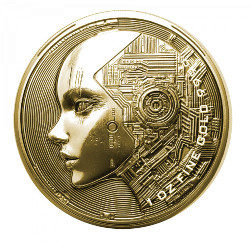 2025年 (新品) チャド「AI・人工知能」純金 1オンス 金貨