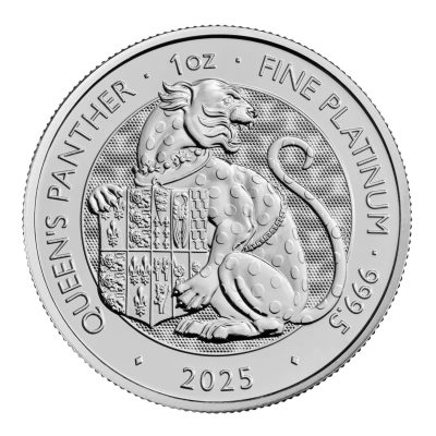 2025 (New) Great Britain The Royal Tudor Beasts The Queen’s Panther Platinum 1 oz Coin