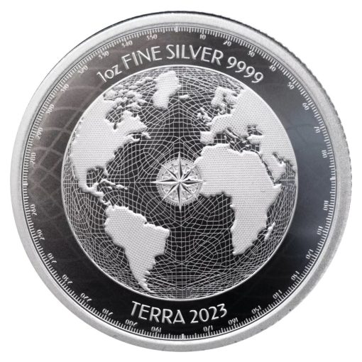 2023年 (新品) ニウエ「地球・テラ」純銀 1オンス 銀貨