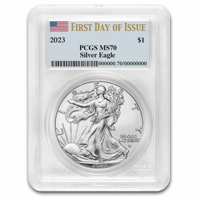 2023 (New) American Eagle Walking Liberty Silver 1 oz Coin PCGS MS70 (First Day of Issue)