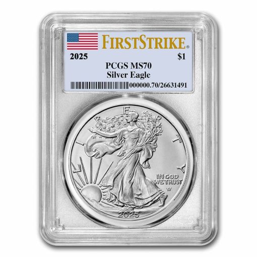 2025 (New) American Eagle Walking Liberty Silver 1 oz Coin PCGS MS70 (FirstStrike)