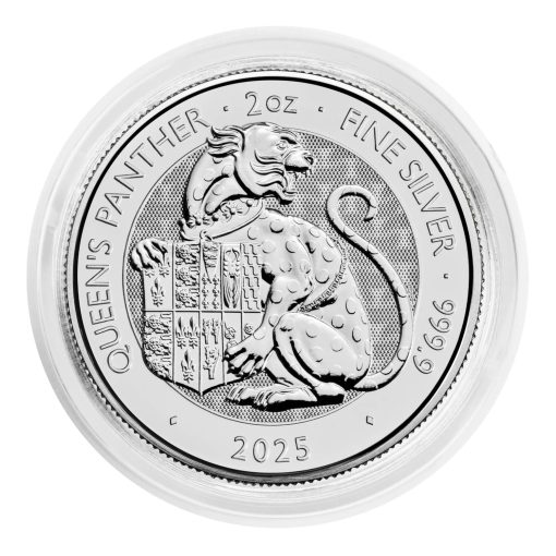 2025 (New) Great Britain The Royal Tudor Beasts The Queen's Panther Silver 2 oz Coin - Image 5