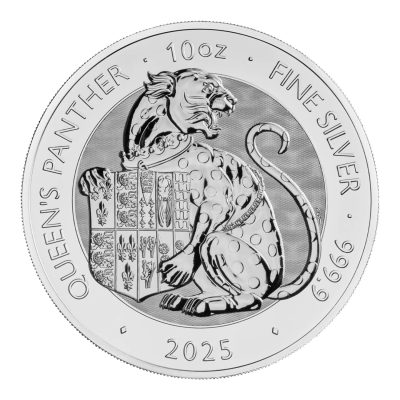 2025 (New) Great Britain The Royal Tudor Beasts The Queen's Panther Silver 10 oz Coin