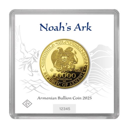 2025年 (新品) アルメニア「ノアの箱舟」純金 1オンス 金貨 - 画像 (2)