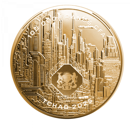 2025年 (新品) チャド「AI・人工知能」純金 1オンス 金貨 - 画像 (2)