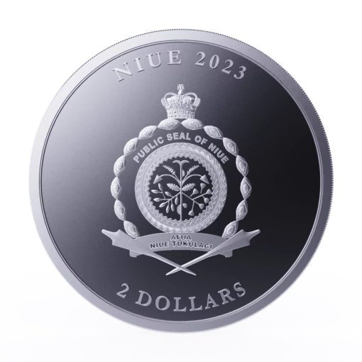 2023年 (新品) ニウエ「ビバット・ヒューマニタス」純銀 1オンス 銀貨 - 画像 (2)