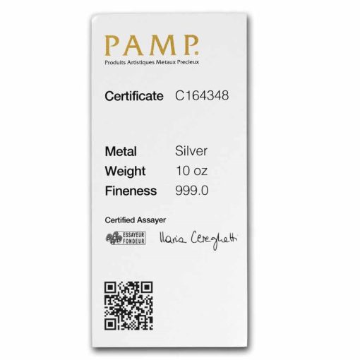 (New) Pamp Swiss Silver 10 oz Cast Bar - Image 2