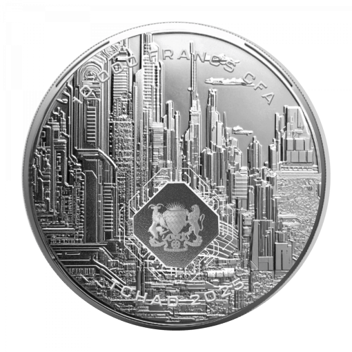 2025 (New) Chad AI Silver 1 oz Coin - Image 2
