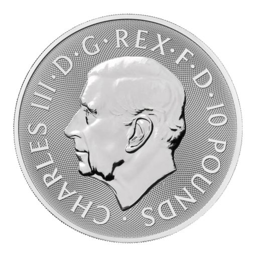 2025年 (新品) イギリス「ロイヤルチューダービースト・女王のパンサー」純銀 10オンス 銀貨 - 画像 (2)