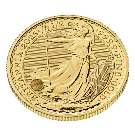 2025年 (新品) イギリス「ブリタニア」純金 1/2オンス 金貨 - 画像 (3)