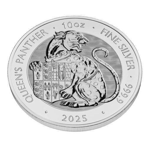 2025年 (新品) イギリス「ロイヤルチューダービースト・女王のパンサー」純銀 10オンス 銀貨 - 画像 (3)