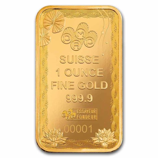 2025 (New) Swiss Pamp Good Luck Koi Fish Gold 1 oz Bar - Image 4