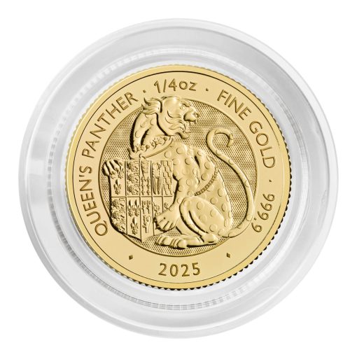 2025年 (新品) イギリス「ロイヤルチューダービースト・女王のパンサー」純金 1/4オンス 金貨 - 画像 (5)