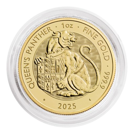 2025年 (新品) イギリス「ロイヤルチューダービースト・女王のパンサー」純金 1オンス 金貨 - 画像 (5)