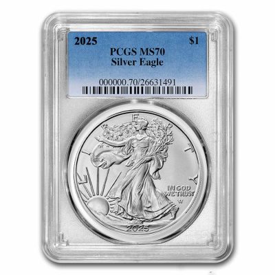 2025 (New) American Eagle Walking Liberty Silver 1 oz Coin PCGS MS70
