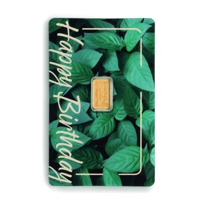 (New) Germany C.Hafner Happy Birthday Gold 1 gram Bar