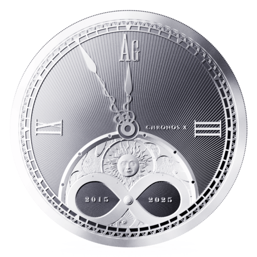 2025年 (新品) ニウエ「クロノス」純銀 1オンス 銀貨