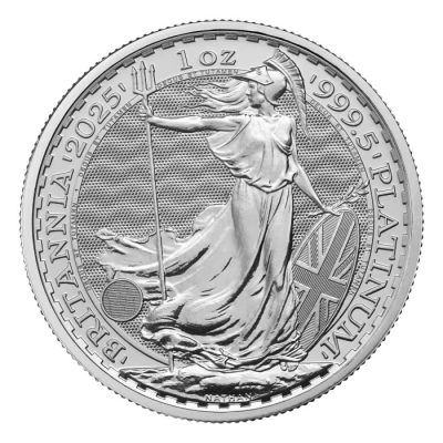 2025 (New) England Britannia Platinum 1 oz Coin