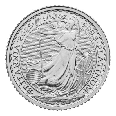 2025 (New) England Britannia Platinum 1/10 oz coin