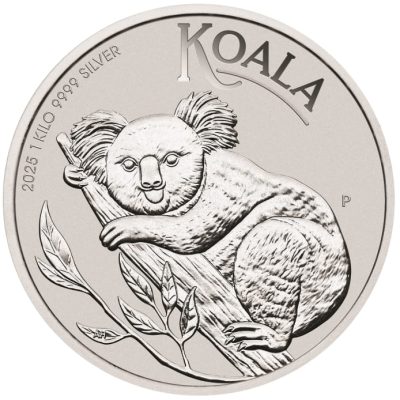2025 (New) Australian Koala Perth Mint Silver 1 Kilogram Coin
