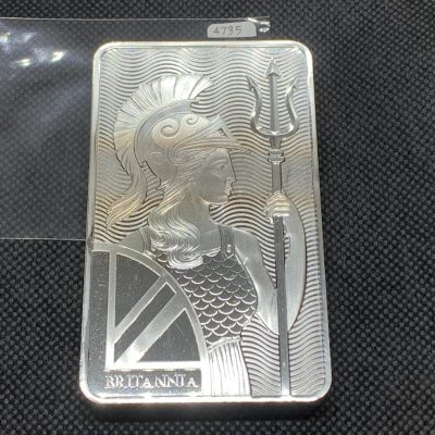 【3 Day Ship】(New) Royal Mint Britannia Silver 10 oz Bar #4735