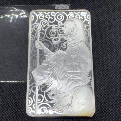 (New) 2021 British Royal Mint Una and the Lion 10 oz Silver Bar #4040