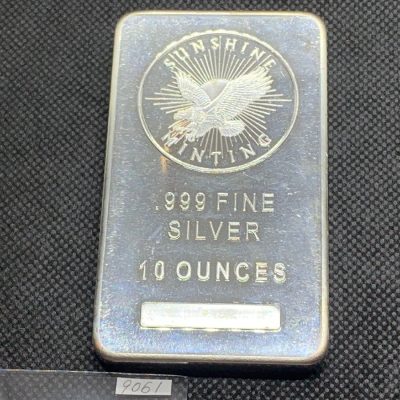 (New) USA Sunshine Mint Pure Silver 10 oz Bar #9061