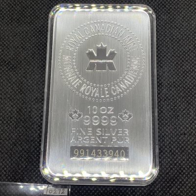 【3 Day Ship】(New) Royal Canadian Mint Silver 10 oz Bar #10272