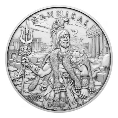 (New) USA Legendary Warriors Hannibal Silver 1 oz Round