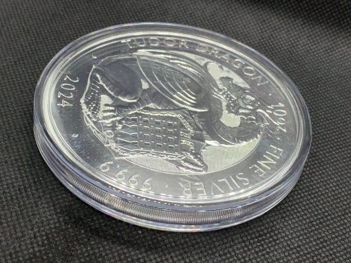 2024年 (新品) イギリス「ロイヤルチューダービースト・ウェールズのドラゴン」純銀 10オンス 銀貨 #9687 - 画像 (3)