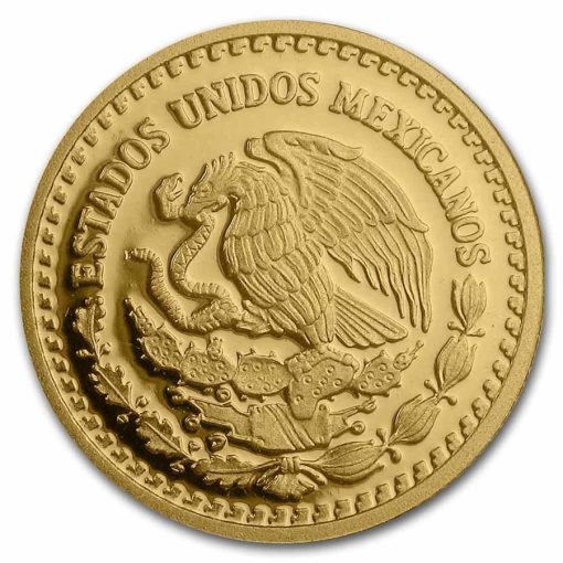 2024年 (新品) メキシコ「リベルタッド」純金 1/4オンス プルーフ 金貨 - 画像 (2)