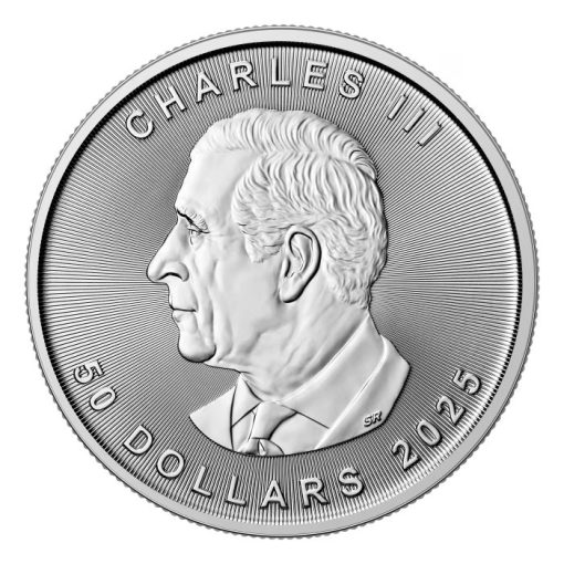 2025年 (新品) カナダ「メイプルリーフ」白金 純プラチナ 1オンス プラチナ貨 - 画像 (2)
