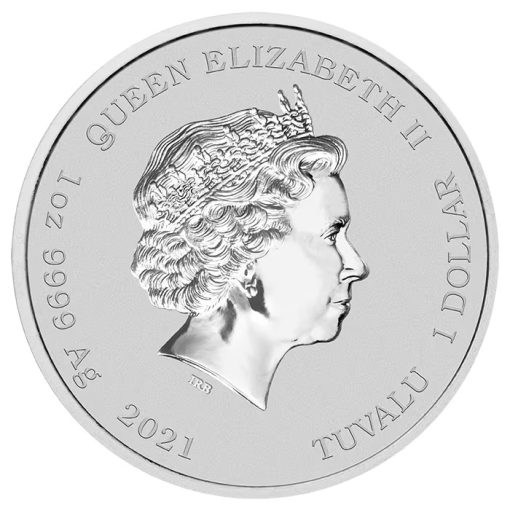 2021年 (新品) ツバル「シンプソンズ マージとマギー」純銀 1オンス 銀貨 - 画像 (2)
