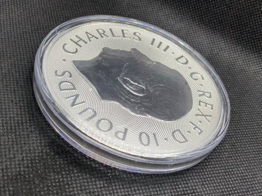 2024年 (新品) イギリス「ロイヤルチューダービースト・ウェールズのドラゴン」純銀 10オンス 銀貨 #9687 - 画像 (4)