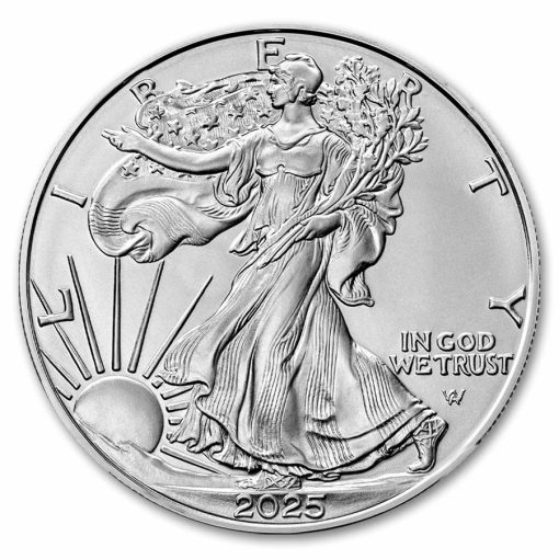 2025年 (新品) アメリカ「イーグル・ウオーキング リバティ」純銀 1オンス 銀貨 NGC MS70 (発行初日) - 画像 (2)