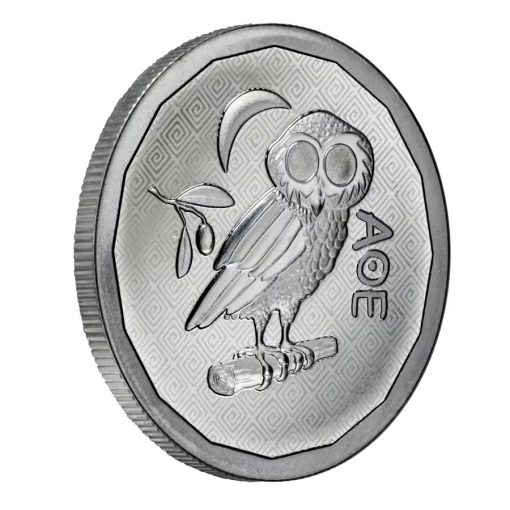 2024年 (新品) セントヘレナ「アテナフクロウ」純銀 1オンス 銀貨 - 画像 (3)
